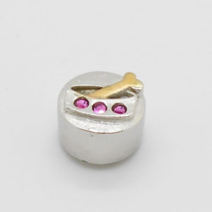 Bone in Dish Jewel Charm(Pink)