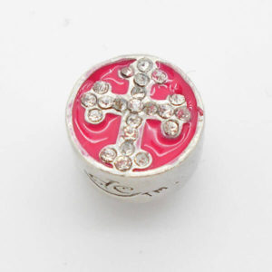 Cross Jewel Charm(Pink)