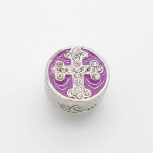 Cross Jewel Charm(Purple)
