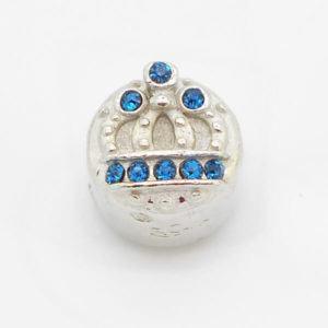 Crystal Crown Jewel Charm (Blue)