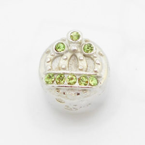 Crystal Crown Jewel Charm (Green)