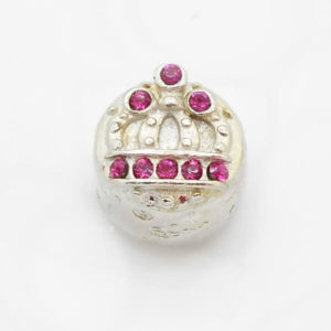 Crystal Crown Jewel Charm (Pink)