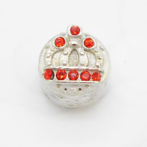 Crystal Crown Jewel Charm (Red)