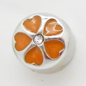 Five Heart Flower Jewel Charm(orange)