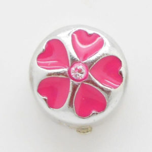 Five Heart Flower Jewel Charm(pink)