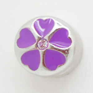 Five Heart Flower Jewel Charm(purple)