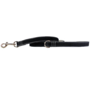 Black Suede Leather Leash