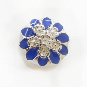 Color Flower Cluster Jewel Charm(Blue)