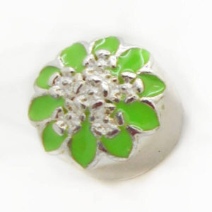 Color Flower Cluster Jewel Charm(Light-green)