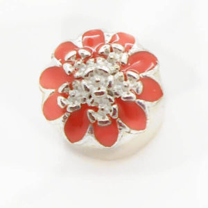 Color Flower Cluster Jewel Charm(Orange)