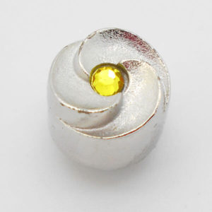 Crystal Swirl Jewel Charm(Yellow)